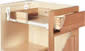 Solid Wood Dovetail drawer cutaway Solid Wood Dovetail cabinet drawer cutaway